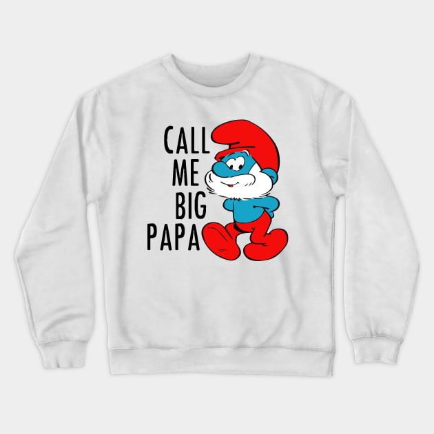 Papa Smurf Crewneck Sweatshirt by mariansar